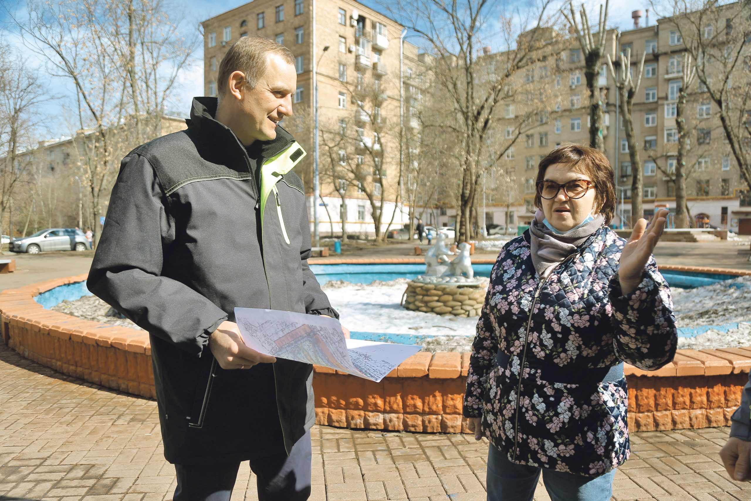 Фонтан с мишками в Алексеевском восстановят